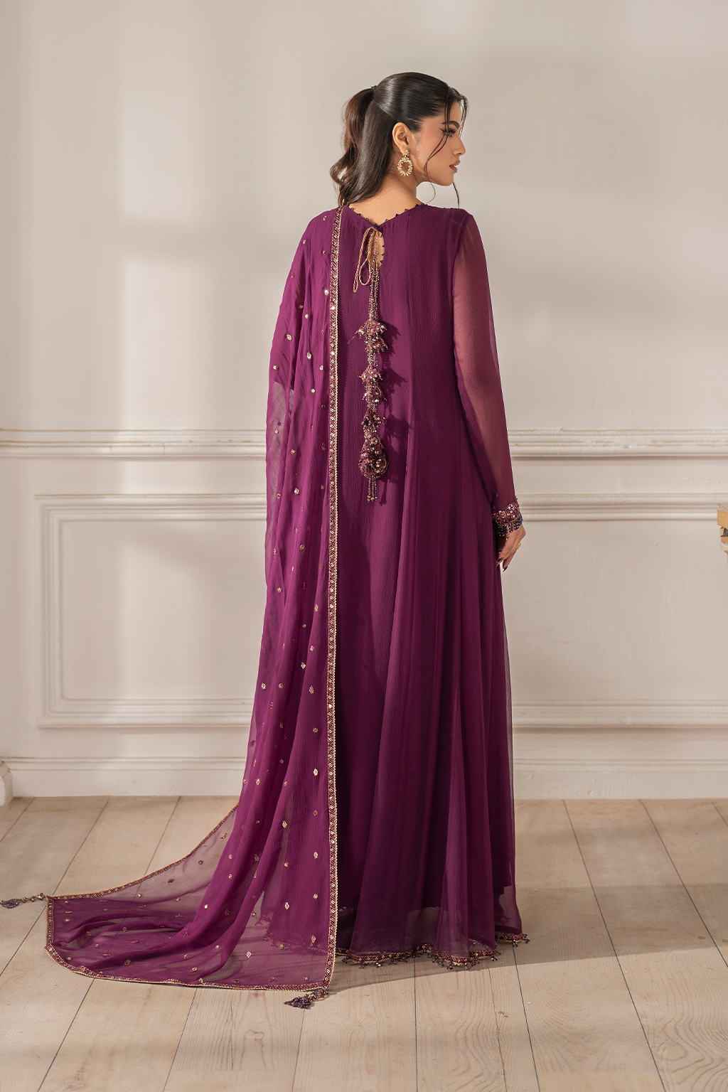 Iznik I Festive Formal I UE-480 Embroidered Chiffon - Pakistani Designer Dress - by Iznik - Type : Ladies Clothes - 100% Original at Saira Sultan