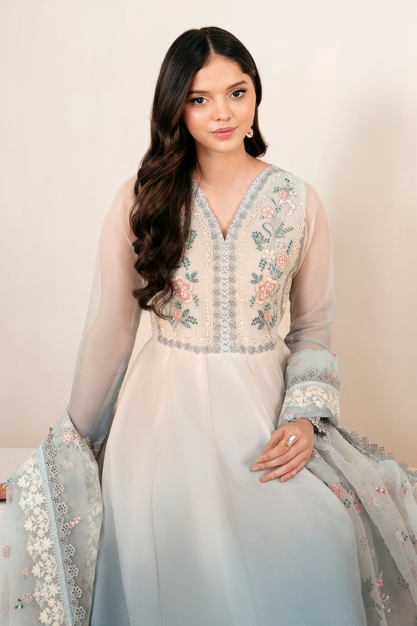 Baroque | Luxury Pret 25 | EMBROIDERED CHIFFON PR-1056 - Pakistani Designer Dress - by Baroque - Type : Ladies Clothes - 100% Original at Saira Sultan