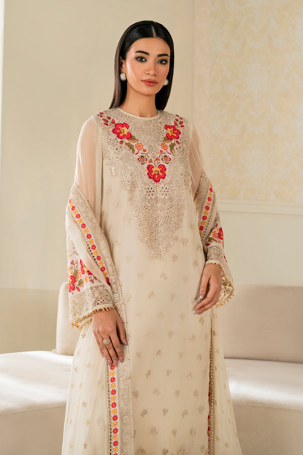Baroque | Luxury Pret 25 | EMBROIDERED CHIFFON PR-1145 - Pakistani Designer Dress - by Baroque - Type : Ladies Clothes - 100% Original at Saira Sultan