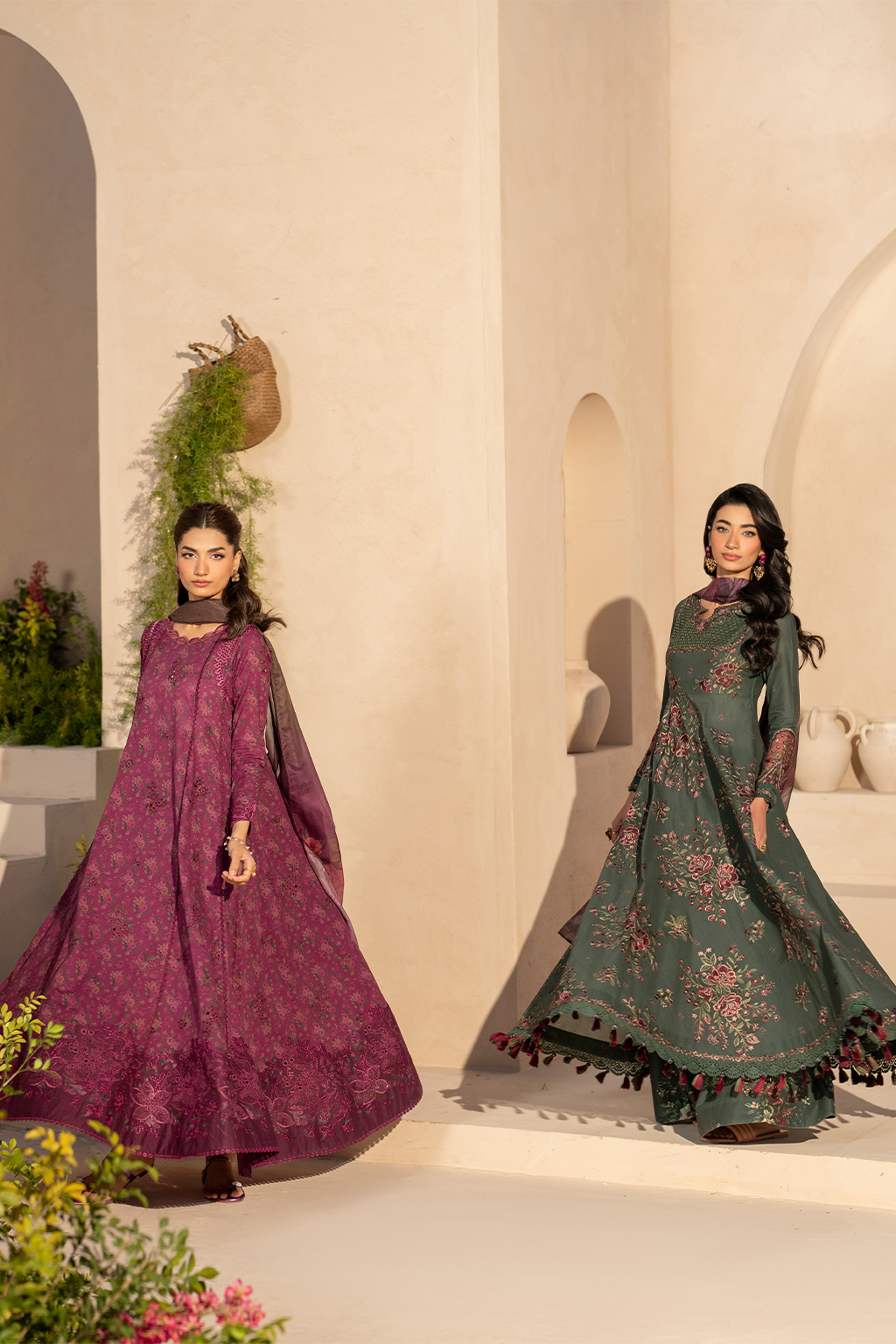 Iznik | Festive Lawn 25 | EFL-09 Custom Size Wine Lawn