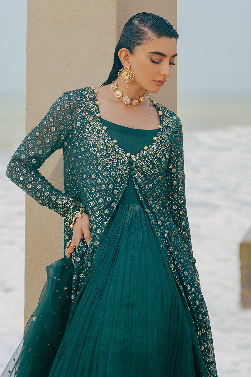 Cross Stitch | Wedding Collection 24 | GREEN SPRING - Pakistani Designer Dress - by Cross Stitch | Type: Formal - 100% Original at Saira Sultan