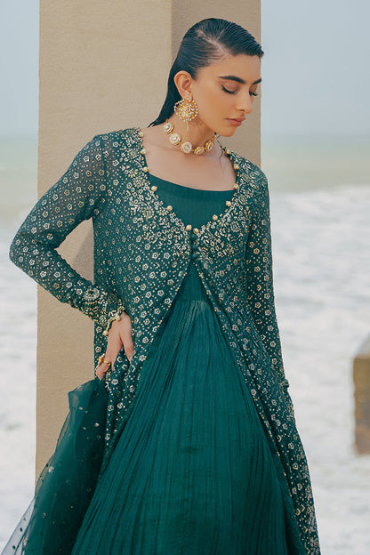 Cross Stitch | Wedding Collection 24 | GREEN SPRING - Pakistani Designer Dress - by Cross Stitch | Type: Formal - 100% Original at Saira Sultan