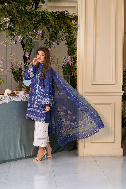 Sobia Nazir | Vital Lawn 25 | 6B M Persion Blue Lawn