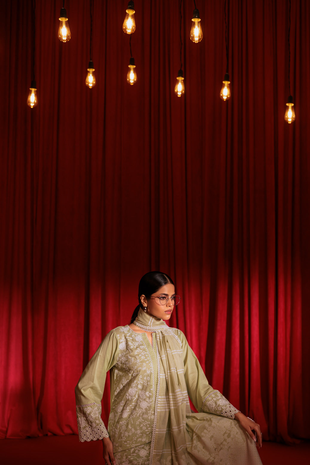 Bonanza Satrangi | White Cambric 3 Piece (6S24K3P044) 10 White