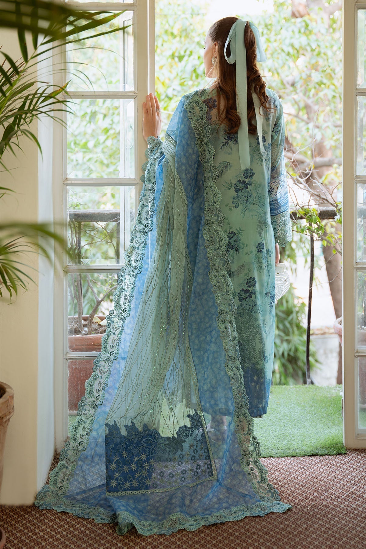 Nureh | Maya Swiss Lawn | NS-152 S Mint Green Lawn