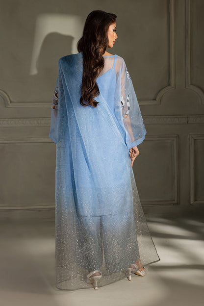 Nureh | Tiny Twinkles | Cosmic Glow TW-11 S Denium Blue Organza