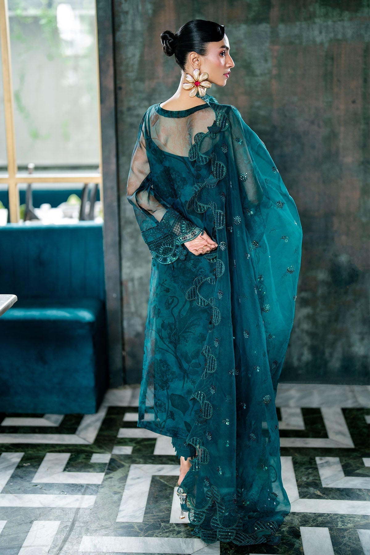 Nureh | Ballerina Formals | NU2-152 - Pakistani Designer Dress - by Nureh | Type: Luxury - 100% Original at Saira Sultan