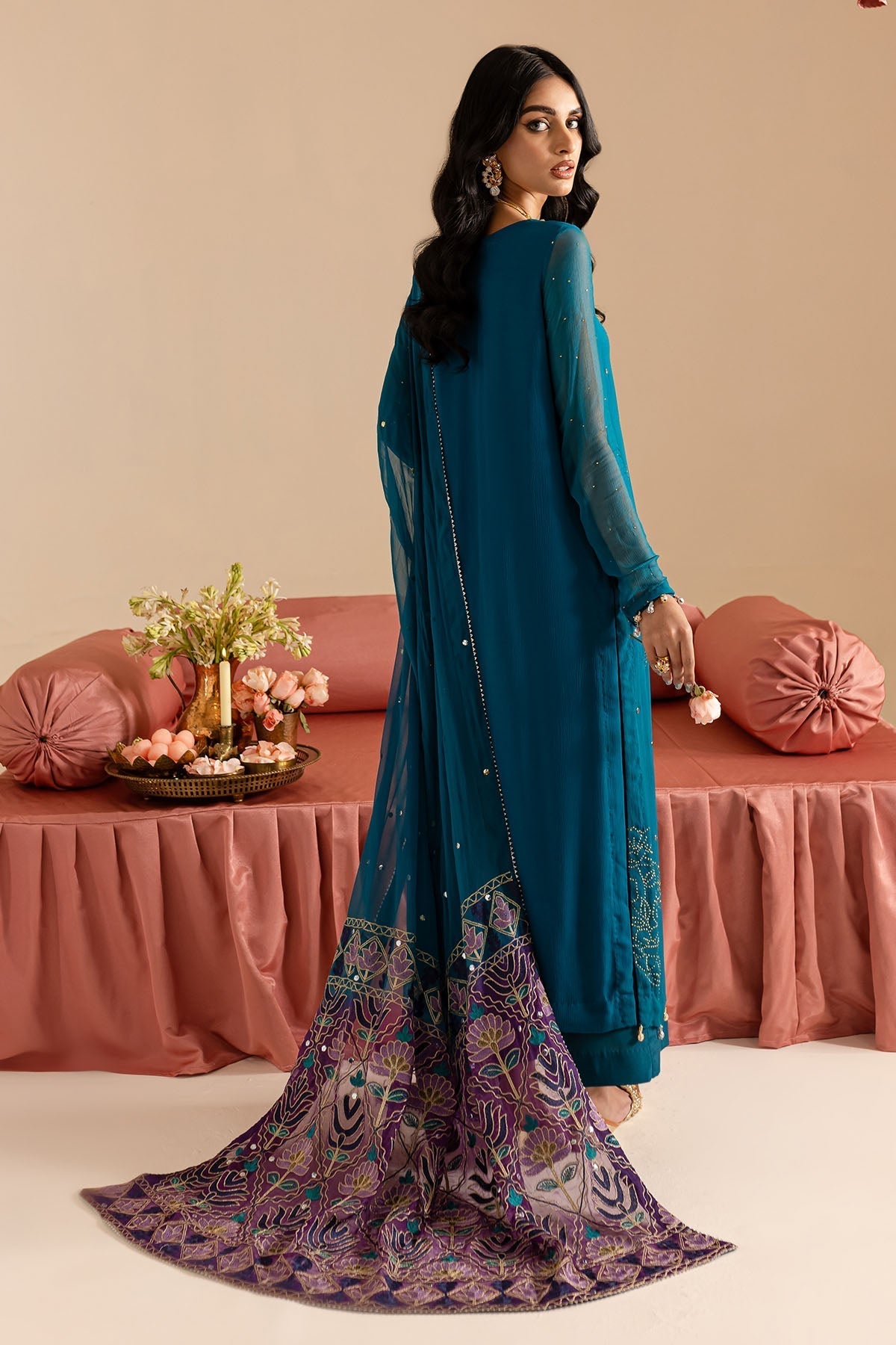 Nureh | Mukeshkari Formals | MK-10 S Sea Green Chiffon