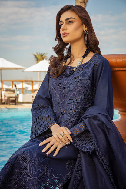 Rangrasiya | Premium Summer Lawn 25 | Zara M Navy Blue Lawn