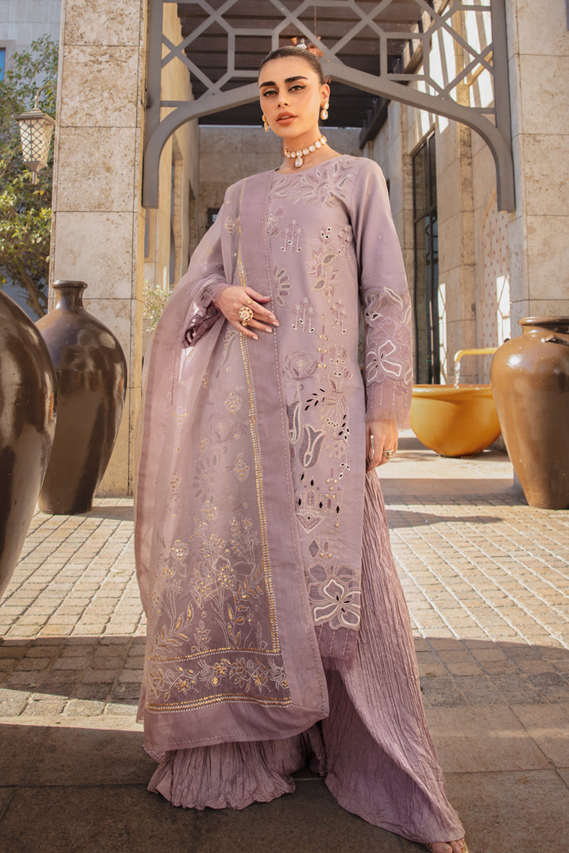 Rangrasiya | Premium Summer Lawn 25 | Prisa Custom Size Dusty Pink Lawn