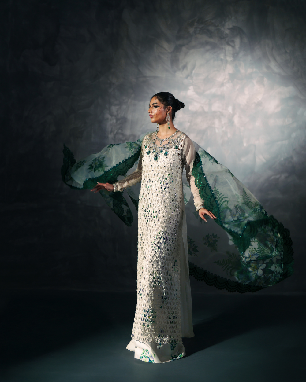 Vasal | Zyra Luxe Pret 26 | Emerald Whisper - Pakistani Designer Dress - by Vasal - Type : Ladies Clothes - 100% Original at Saira Sultan