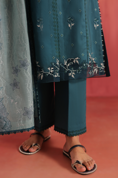 Seran | Nayab Eid Lawn | TIA L Teal Green Lawn
