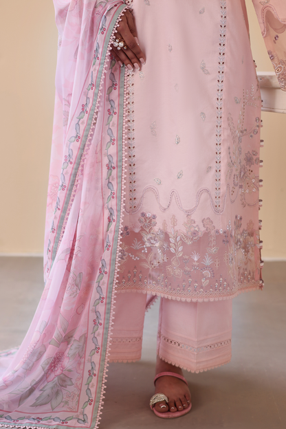 Seran | Nayab Eid Lawn | RANIA L Light Pink Lawn