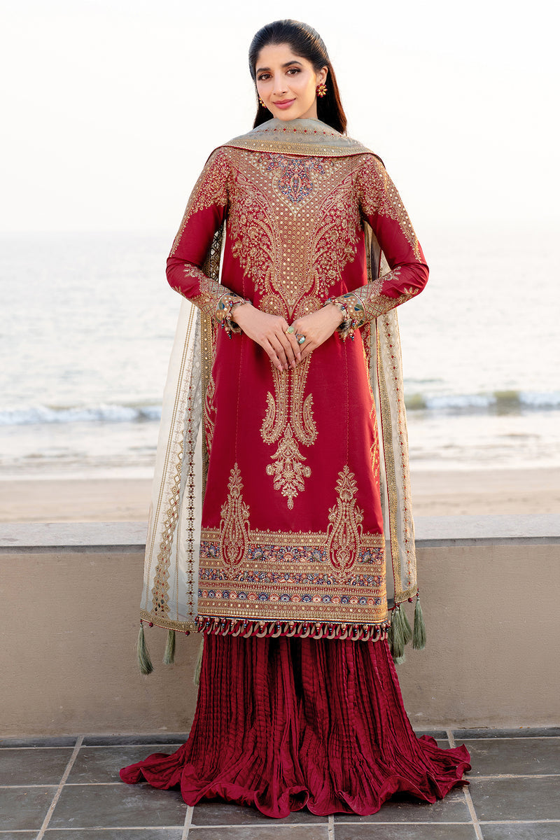 Jazmin | Shahkaar Luxury Lawn 25 | SL25-D5 XS Red Lawn