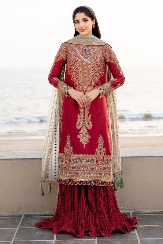 Jazmin | Shahkaar Luxury Lawn 25 | SL25-D5 XS Red Lawn