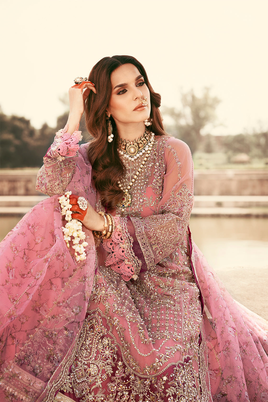 AJR Couture | Luxury Formals 24 | Fez M Rose Pink Organza