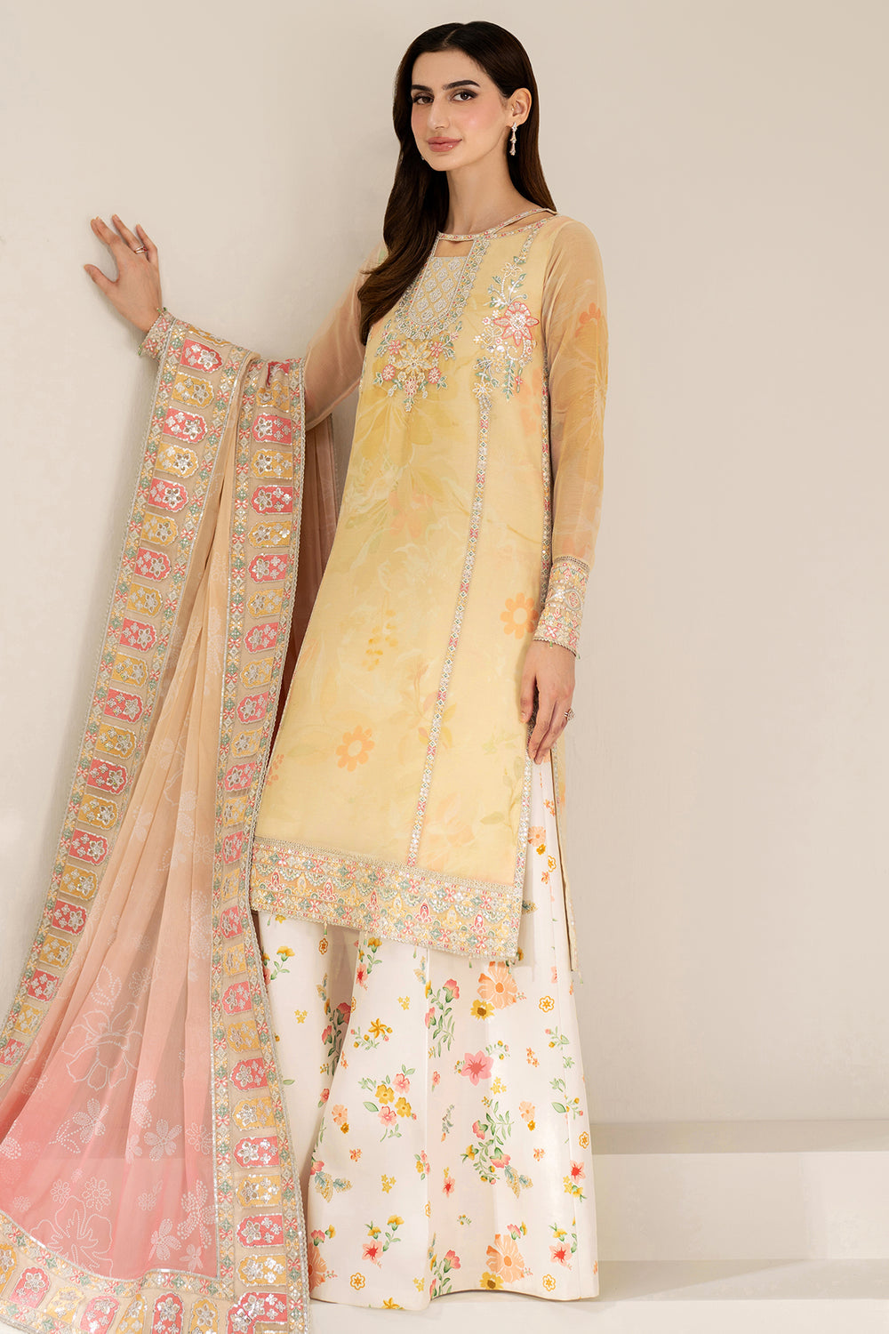 Farasha | Fiorella Formals | Floral Ray - Pakistani Designer Dress - by Farasha - Type : Ladies Clothes - 100% Original at Saira Sultan