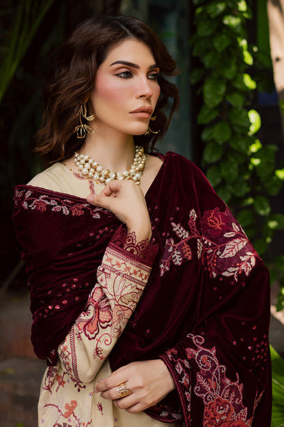 Nureh | Exclusive Leather Peach | NE-181 by Nureh - Designer Dress - Type : Ladies Clothes - Available at Saira Sultan - 100% Original 