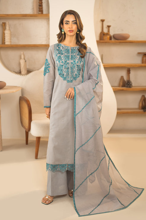 Declare | Eid Collection 25 | PB01078 XS Cloud Gray Lawn