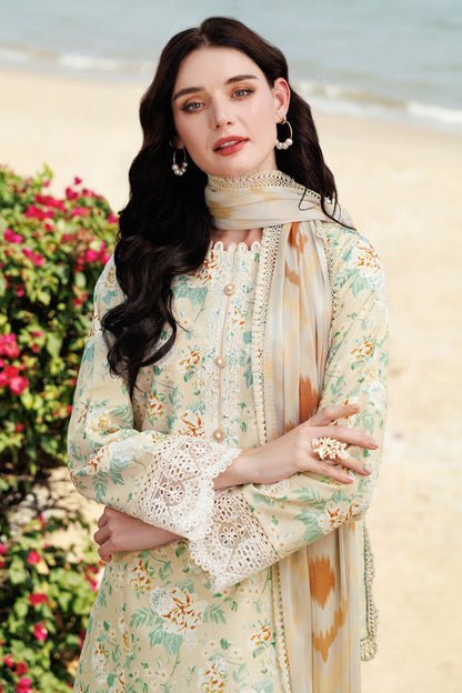 Farasha | Printed Essentials | Lush Cream L Cream Lawn