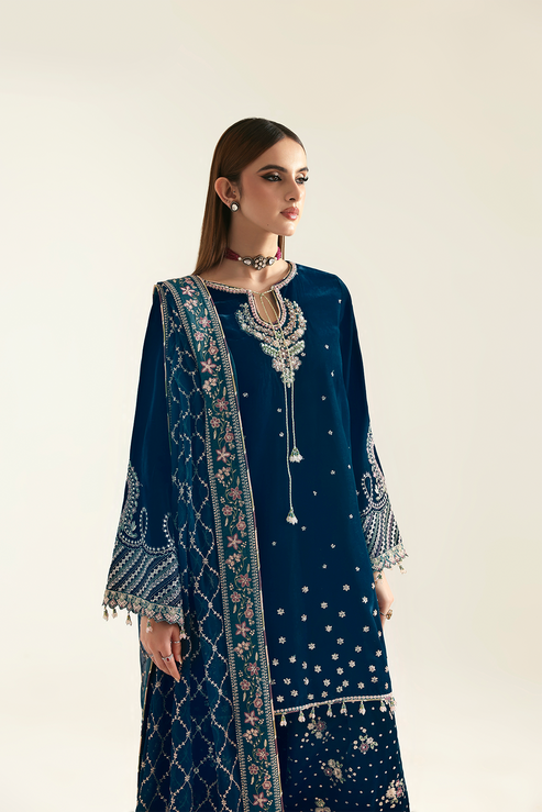 Emaan Adeel | Zarposh Velvet 25 | JAHANARA - Pakistani Designer Dress - by Emaan Adeel - Type : Ladies Clothes - 100% Original at Saira Sultan