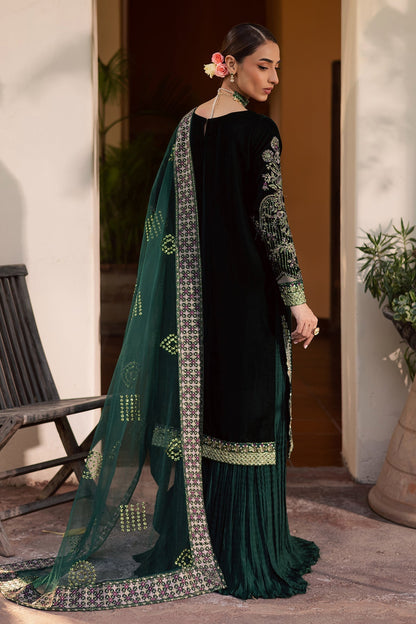 Nureh | Maya Velvet | NW-115 by Nureh - Designer Dress  - Type : Ladies Clothes - Available at Saira Sultan - 100% Original 