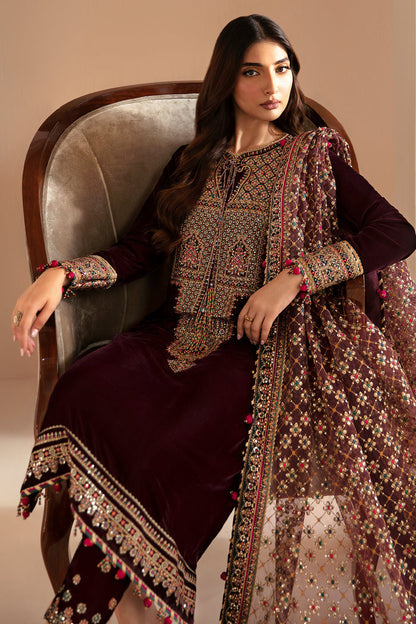 Jazmin | Velvet Edit 24 | VF-2022 M Dark Maroon Velvet