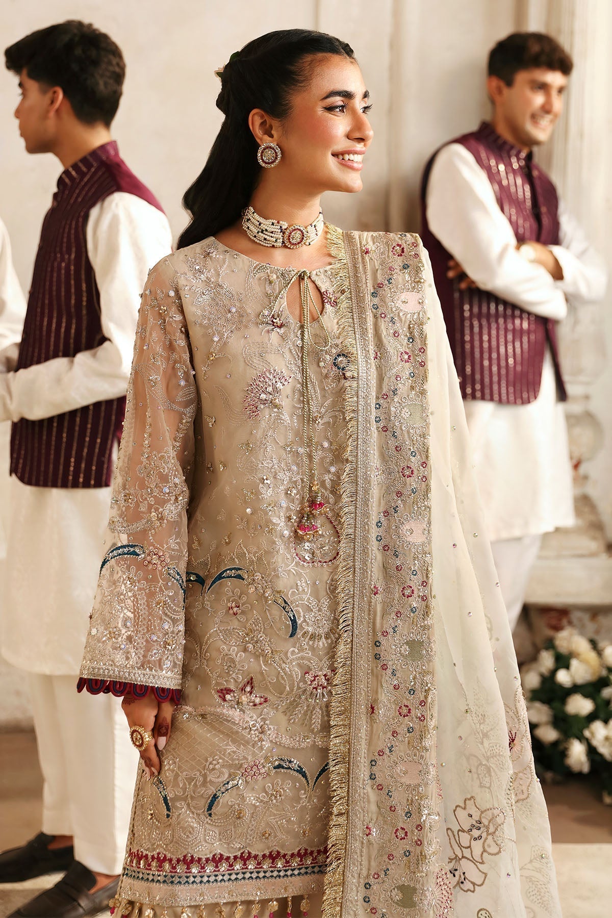 Nureh | Jhoomro Wedding Formals | NL-72 CHANDNI - Pakistani Designer Dress - by Nureh | Type: Bridal - 100% Original at Saira Sultan