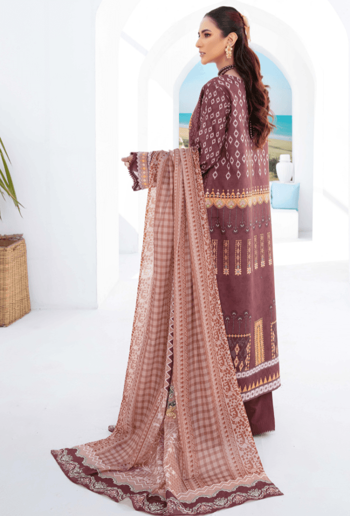 Humdum | Saira Bano Lawn 24 | D07 - Pakistani Designer Dress - by HumDum | Type: Casuals - 100% Original at Saira Sultan