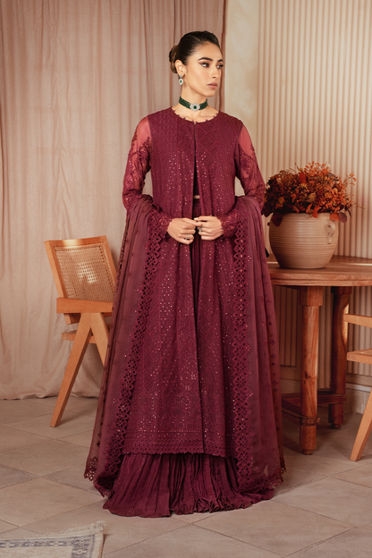Iznik | Chiffon Kari | ICK-01 Embroidered Chiffon - Pakistani Designer Dress - by Iznik | Type: Bridal - 100% Original at Saira Sultan