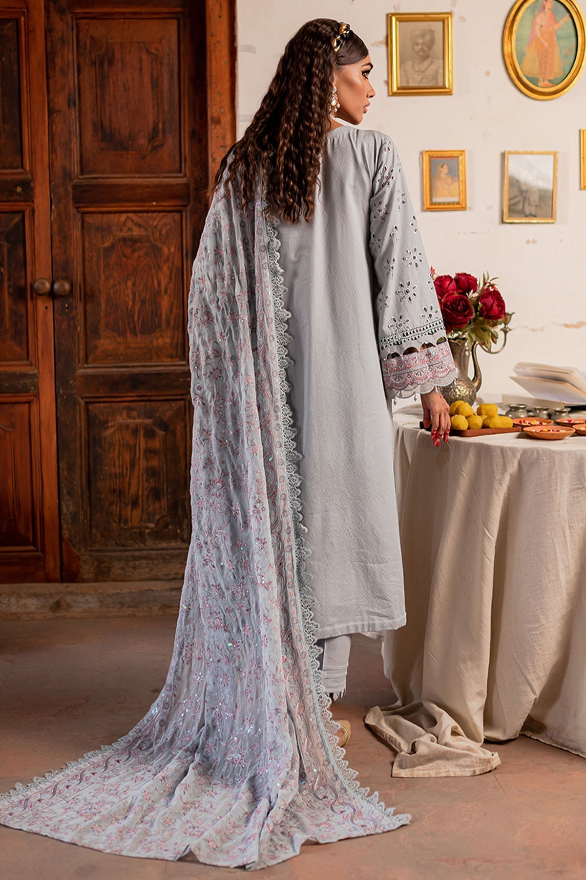 Nureh | Lawn Jacquard | NS-79 S Gray Jacquard Lawn