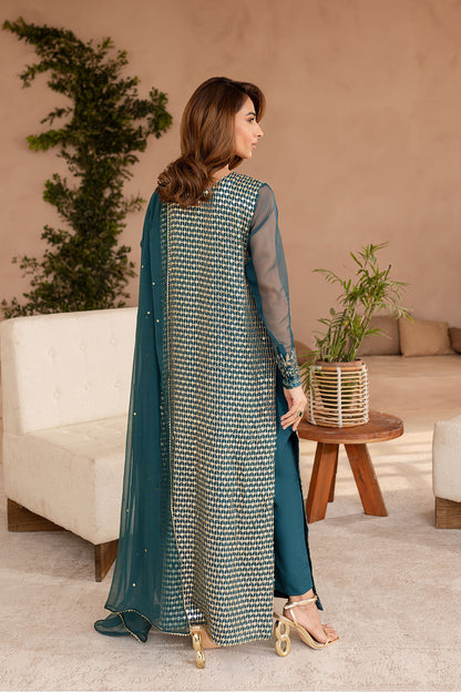 Vanya | Veranda Fromals | VR-03 S Teal Green Chiffon