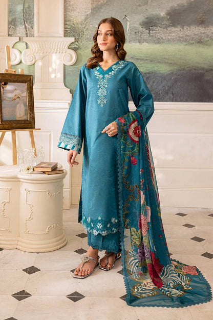 Farasha | Seraya Lawn 24 | PERIWINKLE - Pakistani Designer Dress - by Farasha | Type: Luxury - 100% Original at Saira Sultan