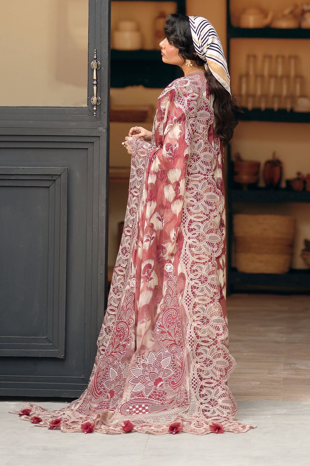 Nureh | Glam Girl Lawn | GL-20 S Candy Pink Crepe