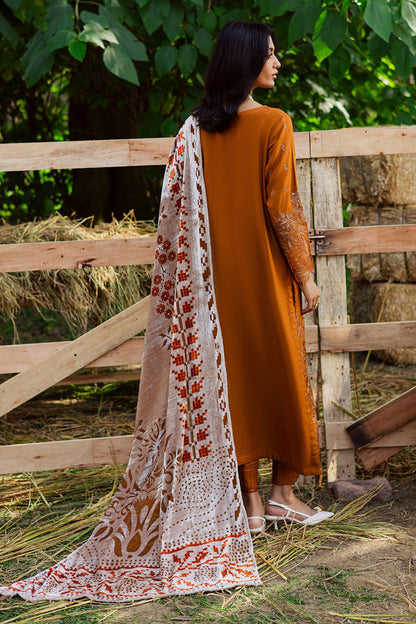 Nureh | Exclusive Leather Peach | NE-188 by Nureh - Designer Dress  - Type : Ladies Clothes - Available at Saira Sultan - 100% Original 