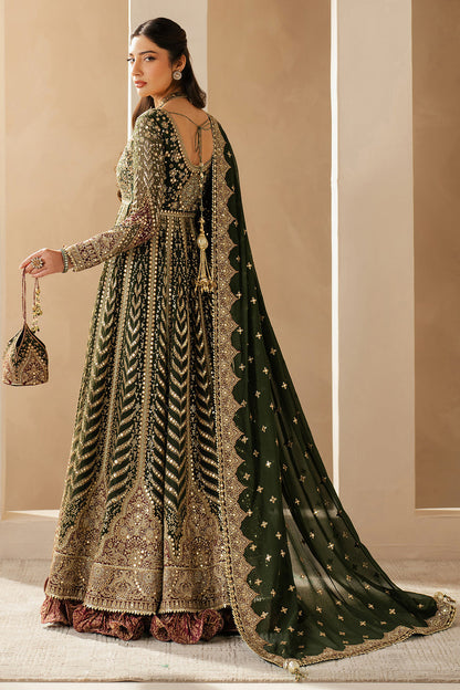 Jazmin | Wedding Formals | WF'25-02 S Olive Green Chiffon