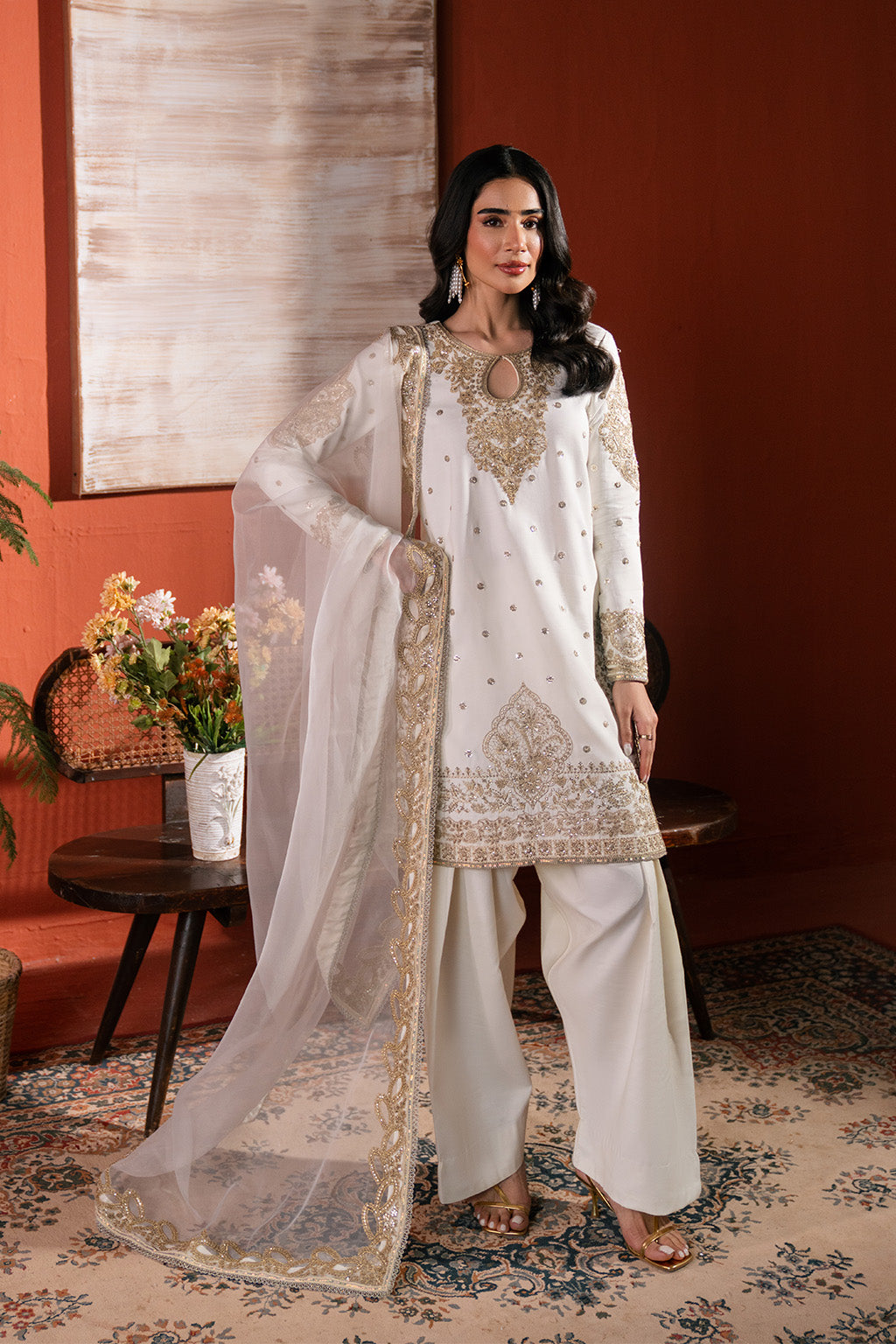Neeshay | Raw Silk | RTW-RS-02 - Pakistani Designer Dress - by Neeshay - Type : Ladies Clothes - 100% Original at Saira Sultan