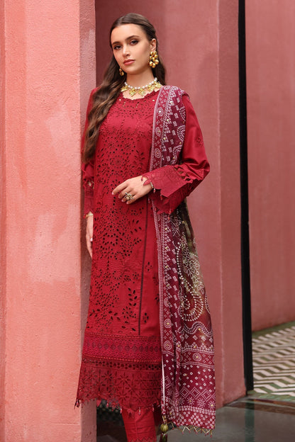 Nureh | Bazaar Lawn 25 | NE-109 XL Lawn Haute Red