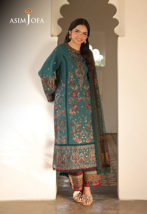 Asim Jofa | Summer Rhapsody | AJUBU-03 Embroidered Jacquard - Pakistani Designer Dress - by Asim Jofa - Type : Ladies Clothes - 100% Original at Saira Sultan