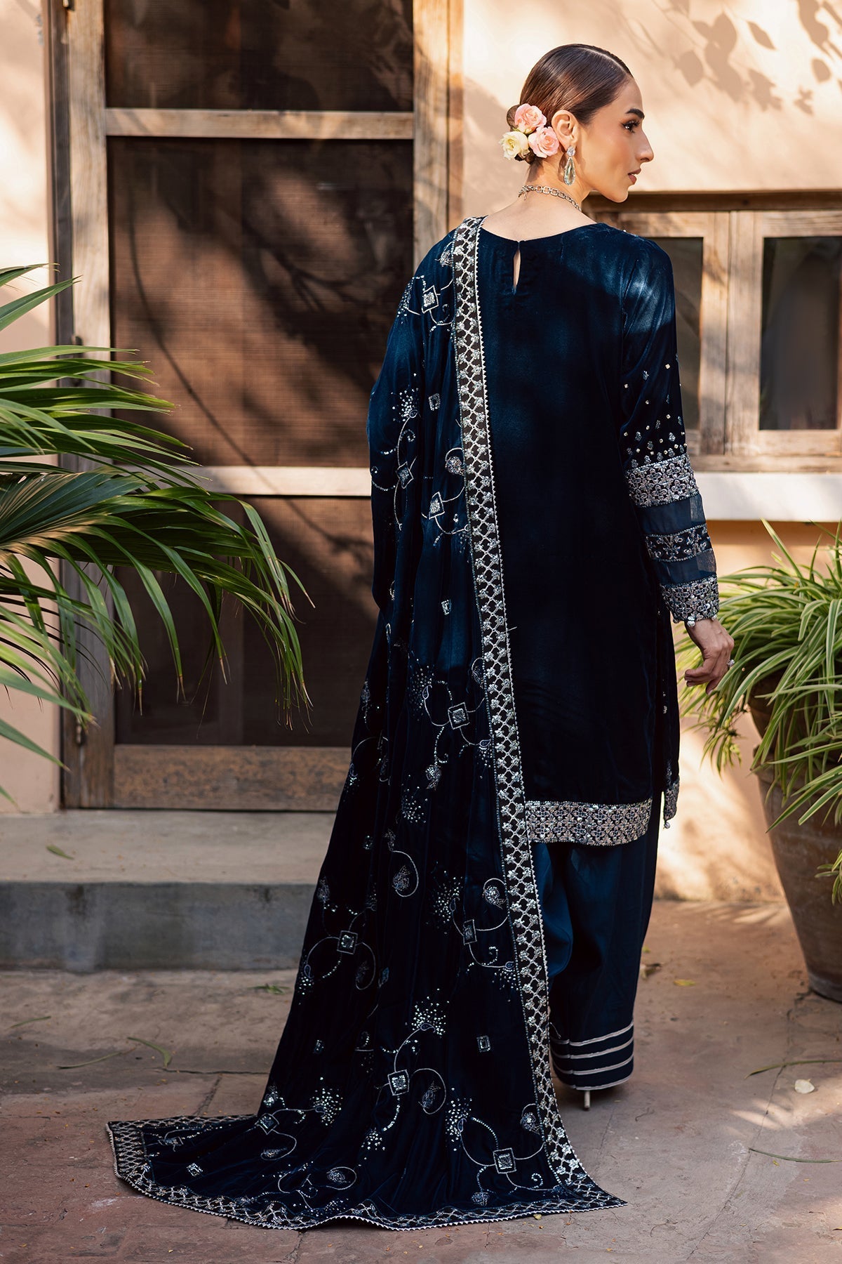 Nureh | Maya Velvet | NW-114 by Nureh - Designer Dress  - Type : Ladies Clothes - Available at Saira Sultan - 100% Original 