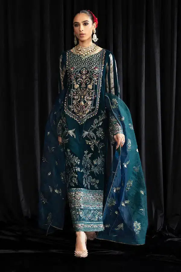 Nureh | Maya Velvet 23 | Lehar - Pakistani Designer Dress - by Nureh | Type: Formal - 100% Original at Saira Sultan