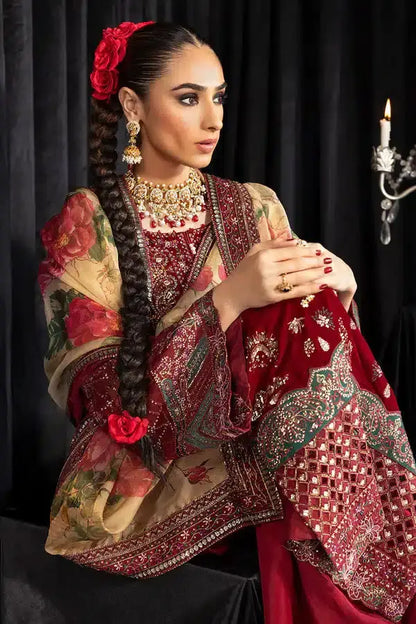Nureh | Maya Velvet 23 | Elisa - Pakistani Designer Dress - by Nureh | Type: Formal - 100% Original at Saira Sultan