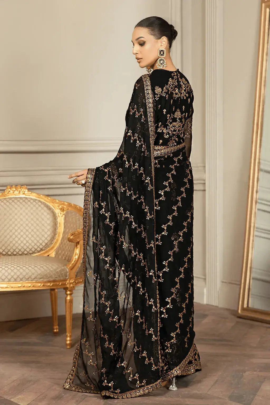 Zarif | Mehroz Formals | Black Ruby - Pakistani Designer Dress - by Zarif | Type: Formal - 100% Original at Saira Sultan