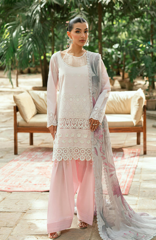 Al Zohaib | Laserkari Premium Edition 25 | LKP-25-07 XS Light Pink Schiffli