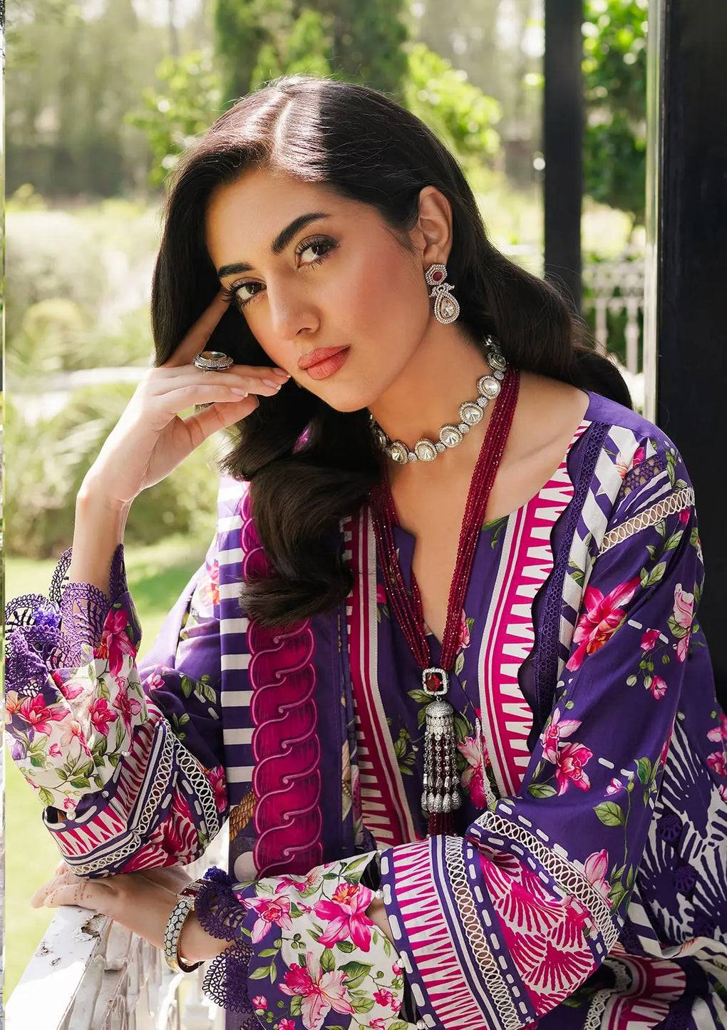 Elaf Premium | Printed Collection 24 | EEP-02B - Bloomie - Pakistani Designer Dress - by Elaf Premium | Type: Casuals - 100% Original at Saira Sultan