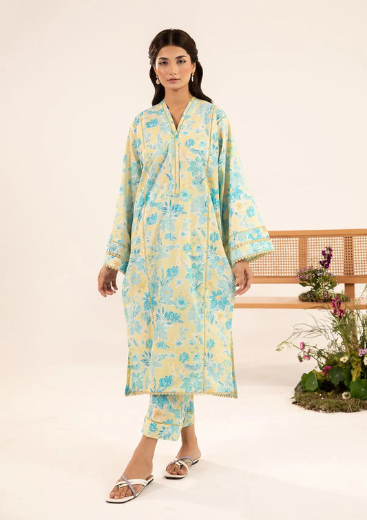 Elaf Premium | Pret 25 | EPT-06 FIONA S Pale Yellow Lawn
