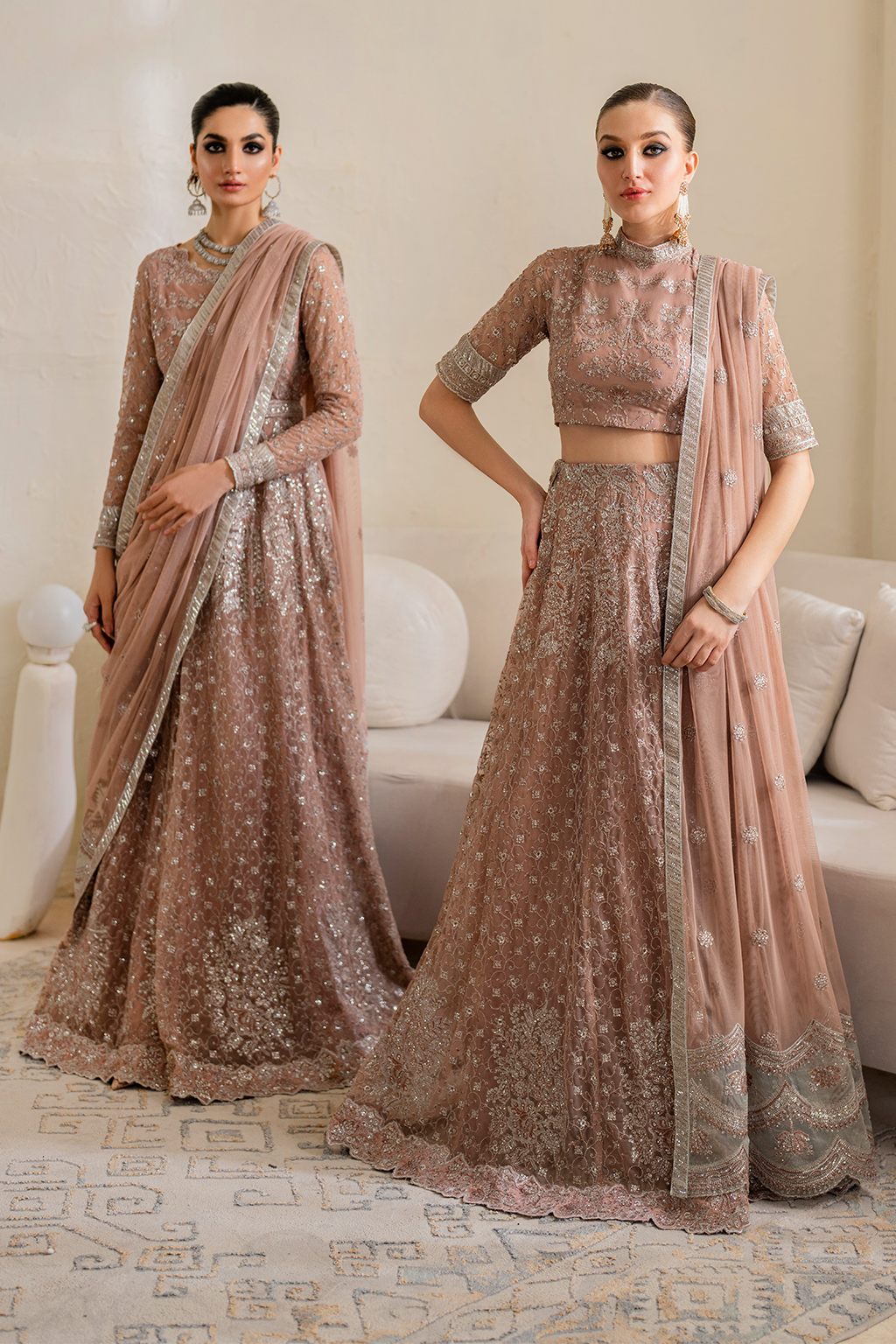 Iznik | Chinnon Chiffon | CC-43 Embroidered Net - Pakistani Designer Dress - by Iznik | Type: Formal - 100% Original at Saira Sultan