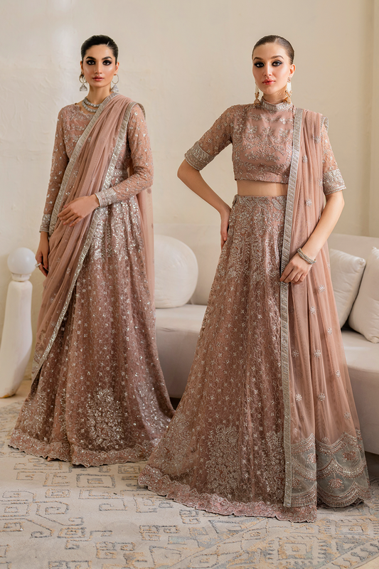 Iznik | Chinnon Chiffon | CC-43 Embroidered Net - Pakistani Designer Dress - by Iznik | Type: Formal - 100% Original at Saira Sultan