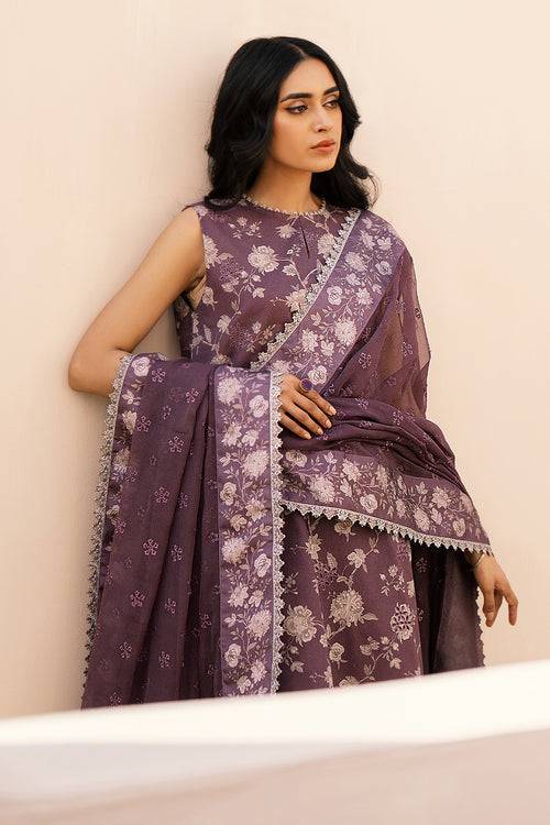 Baroque | Luxury Pret 24 | LAWN UF-598 - Pakistani Designer Dress - by Baroque | Type: Luxury - 100% Original at Saira Sultan