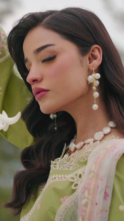 Qalamkar | Qlinekari Lawn | DC-01 Lovisa M Apple Green Lawn